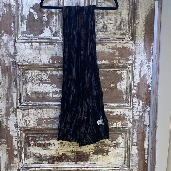 Laila Rowe Brown beaded scarf, silk blend, soft & gorgeous - Picture 3 of 6